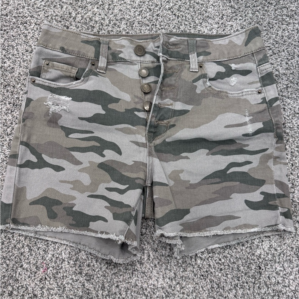 Time and Tru Camo Jean Shorts